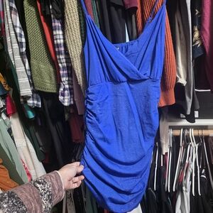 SHEIN Glittery Blue Dress